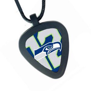 Seattle Seahawks 12er Pickbandz Real Guitar Pick Unisex Necklace